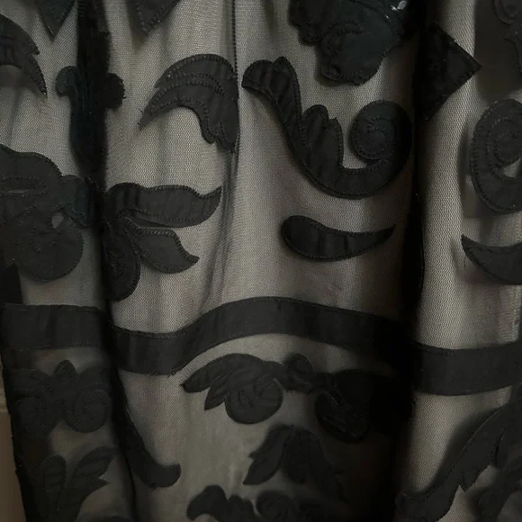 INC International Concepts Black and Gray Midi Dress 1X Plus Size - Picture 2 of 5